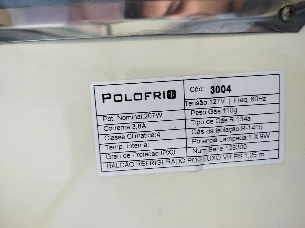 Balcão Refrigerado POLOFRIO 127V  cod 3004 - Foto 3