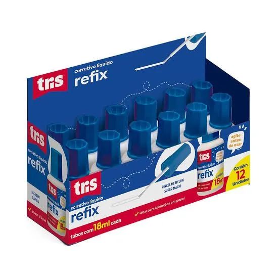 Corretivo líquido Refix - 18 ml - Caixa com 12 Unidades  - Foto 2