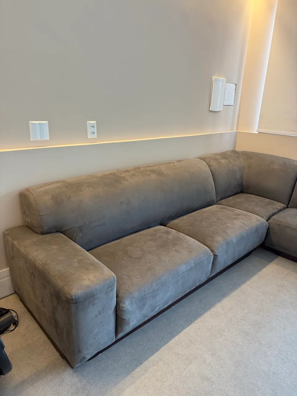 Sofá 6 lugares cinza - Foto 2