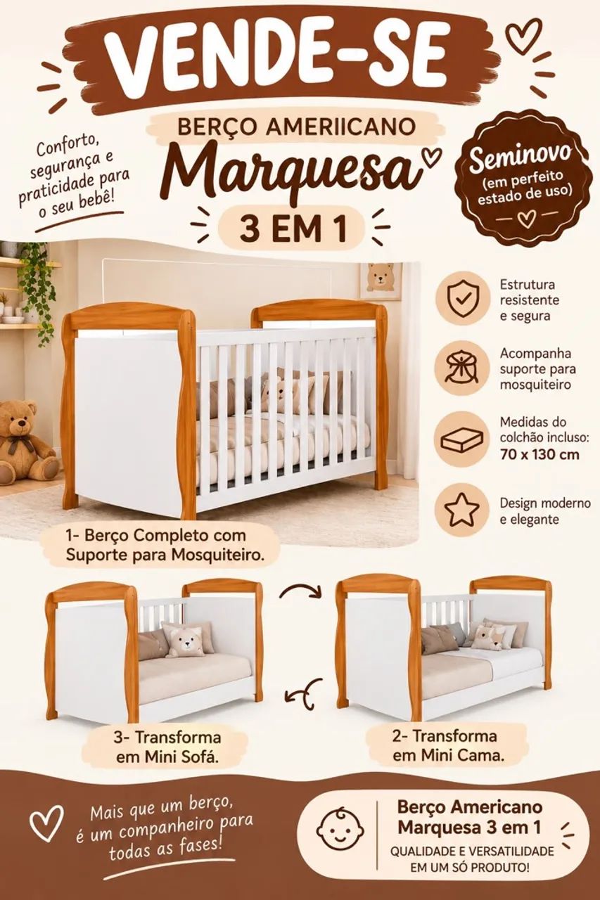 Berço Americano Marquesa