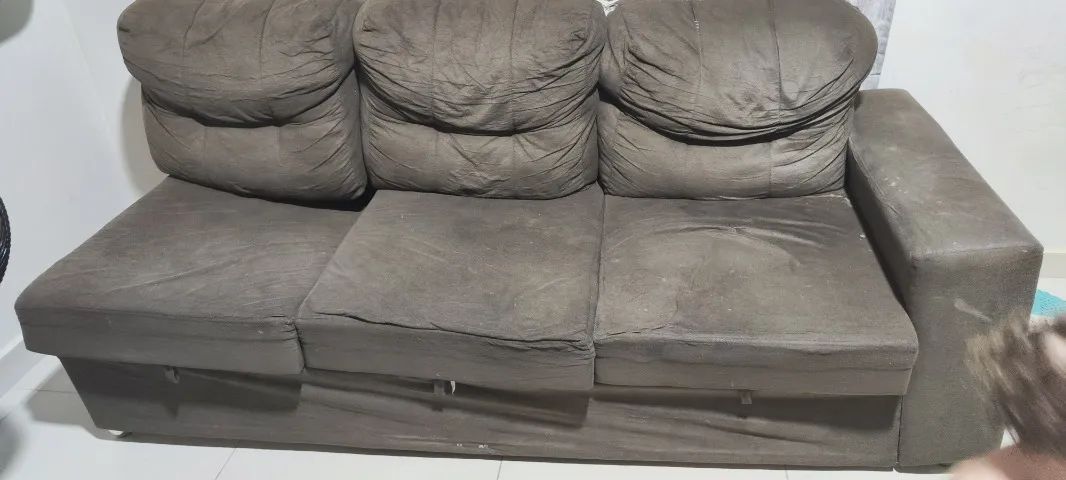 Sofá Cama 3 lugares com avarias - Foto 2