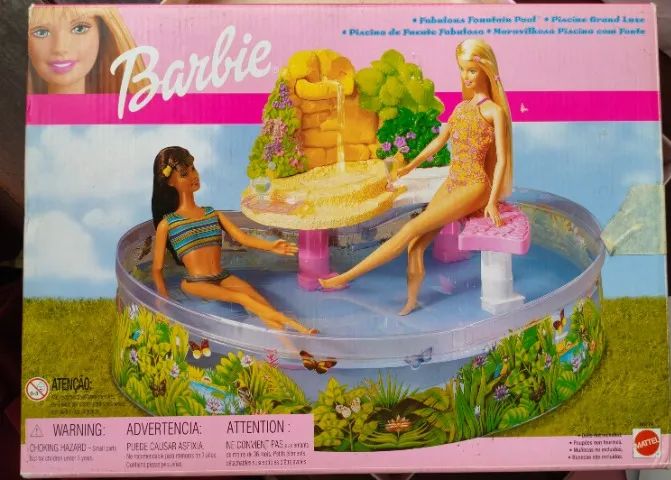 Piscina da Barbie com fonte - anos 2000 - Foto 5