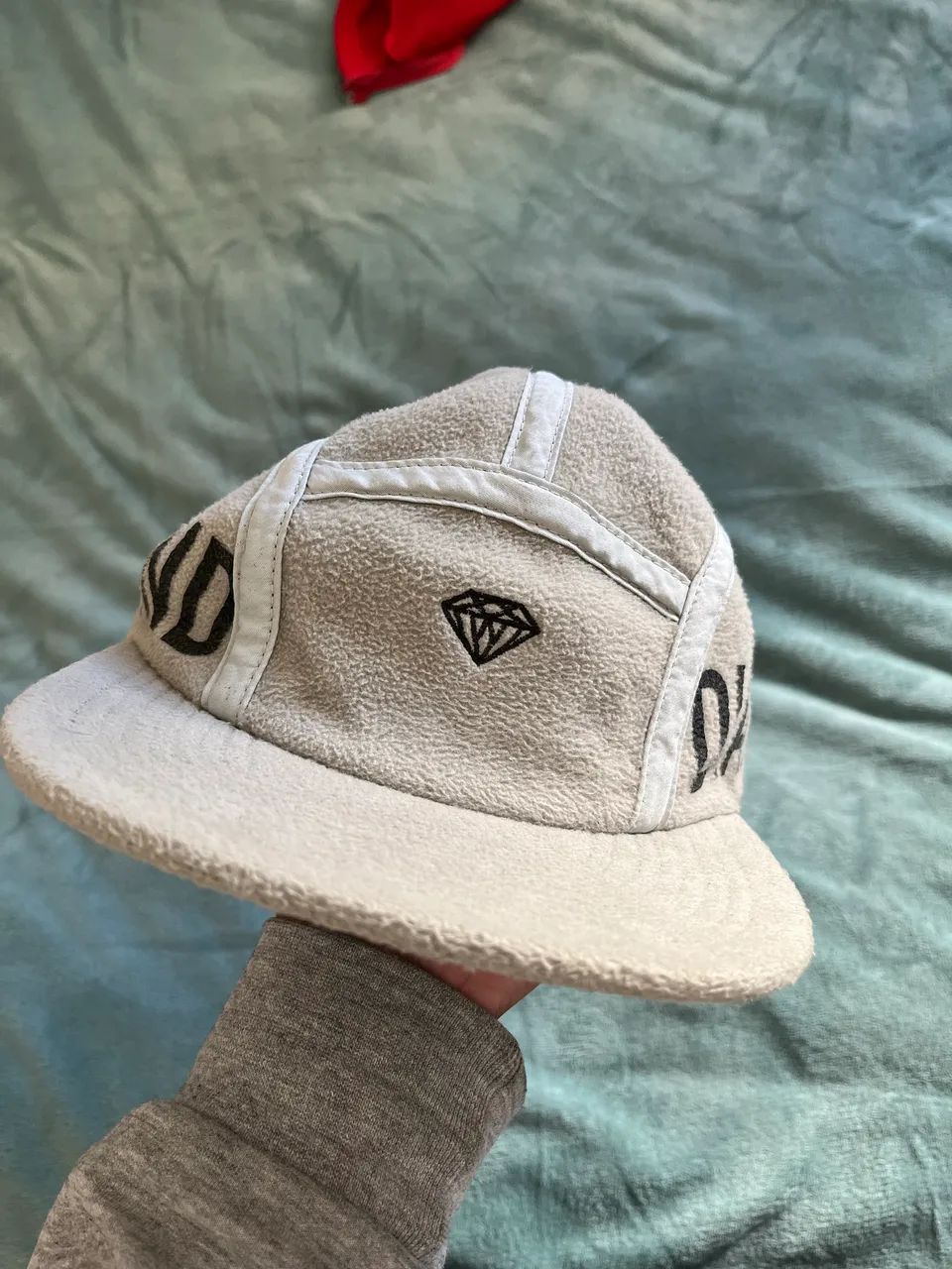 Boné Diamond 5Panel Brilliant Polar Fleece Grey - Foto 2