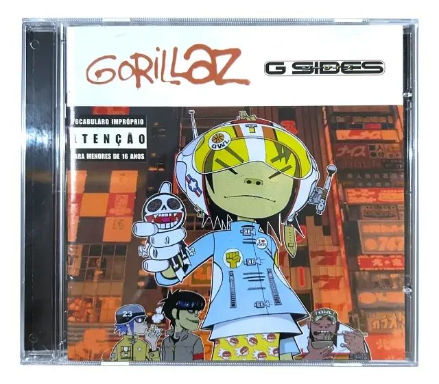 Gorillaz - G Sides "CD Enhanced" Versão Brasileira com Videoclipes e Game da Noodle