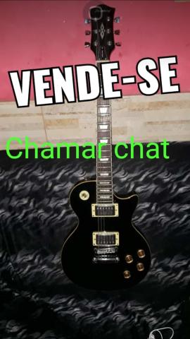 V/T Guitarra Les Paul + 2 pedais e fonte