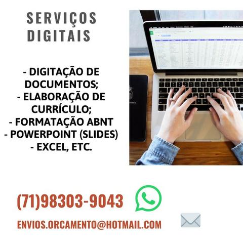 Formatação ABNT, Revisão, Digitação, Currículo, Slides, Excel etc