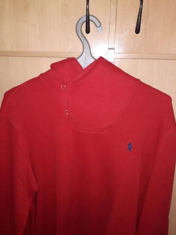 Blusa vermelha. Tamanho G. Polo Ralph Lauren. gola estilosa - Foto 2