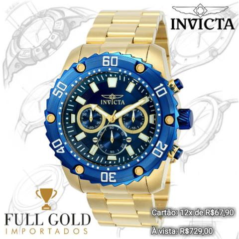 Relógios Invicta - Black Friday - Full Gold - Foto 3