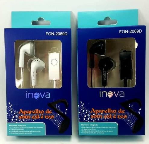 Fone De Ouvido Com Microfone Inova - Foto 2