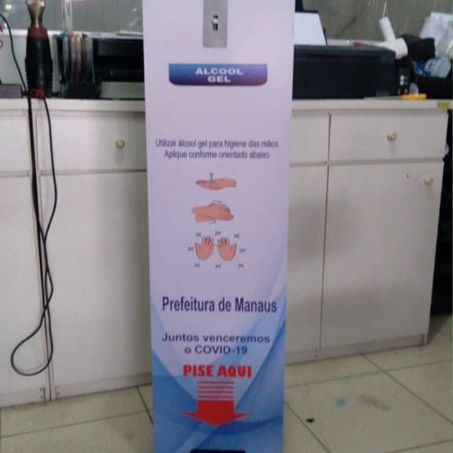 Totem dispensador para álcool em gel - Foto 3