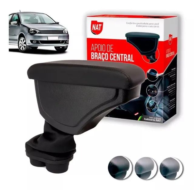 Apoio Descanso Braço Vw Polo Preto 2002/