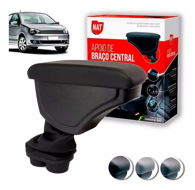 Apoio Descanso Braço Vw Polo Preto 2002/