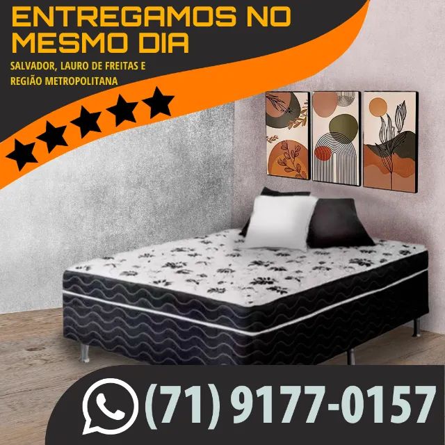 Cama Box Casal Solteiro Nova linda