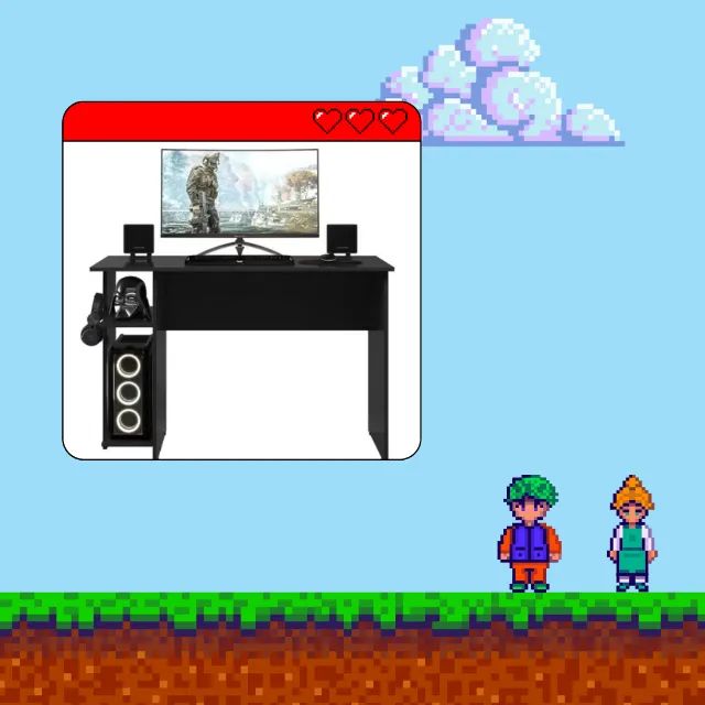 Escrivaninha gamer - Montagem Gratis - Foto 2