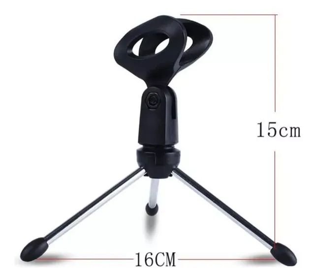 Microfone: TriPod, Suporte De Mesa, Portátil, Ajustável Para - Foto 5