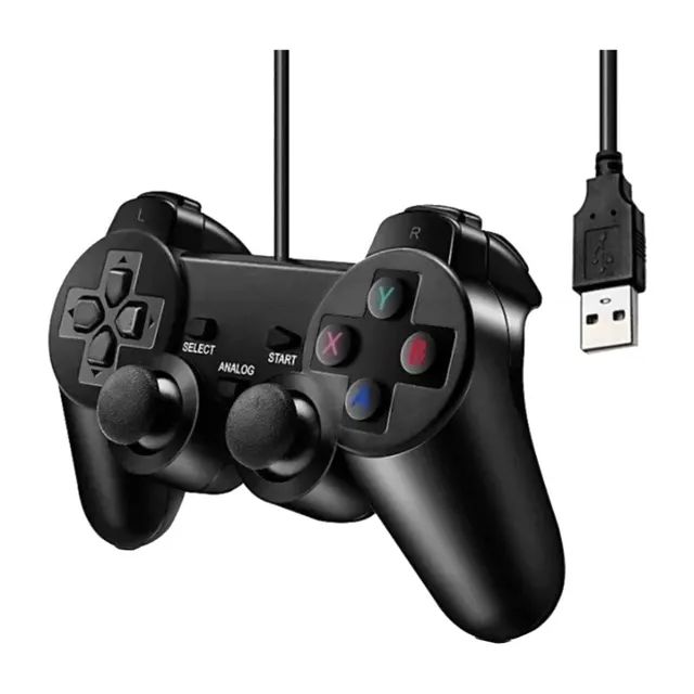 Controle Joystick Usb game jogo Analógico Dualshock Para Pc E Notebook - Foto 5