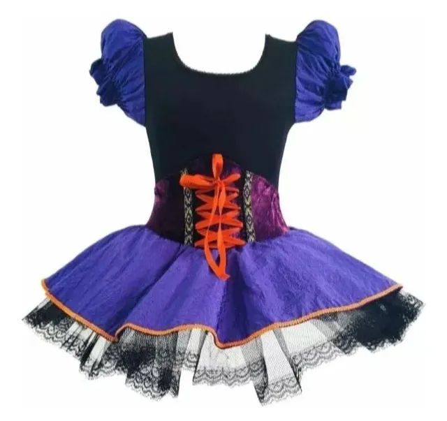 Fantasia bruxa haloween infantil
