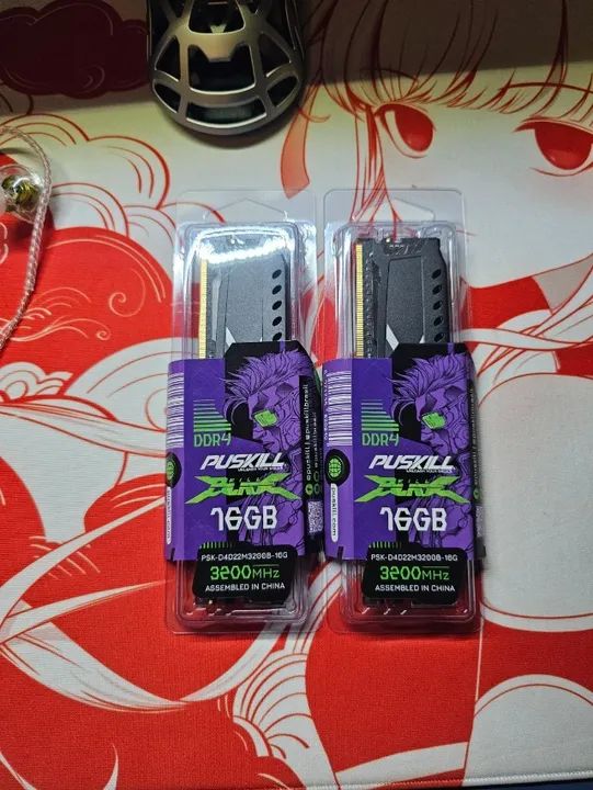 Kit Memória Ram 32gb 3200Mhz DDR4 Puskill (2x16)