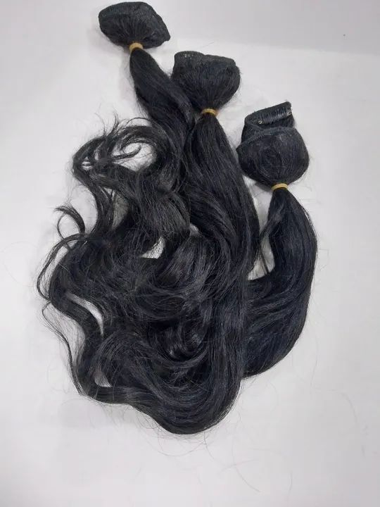 4 TELAS DE CABELO BIO HUMANO ONDULADOS. - Foto 3