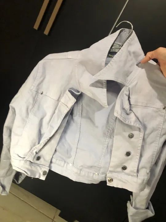 Jaqueta Jeans lilás 