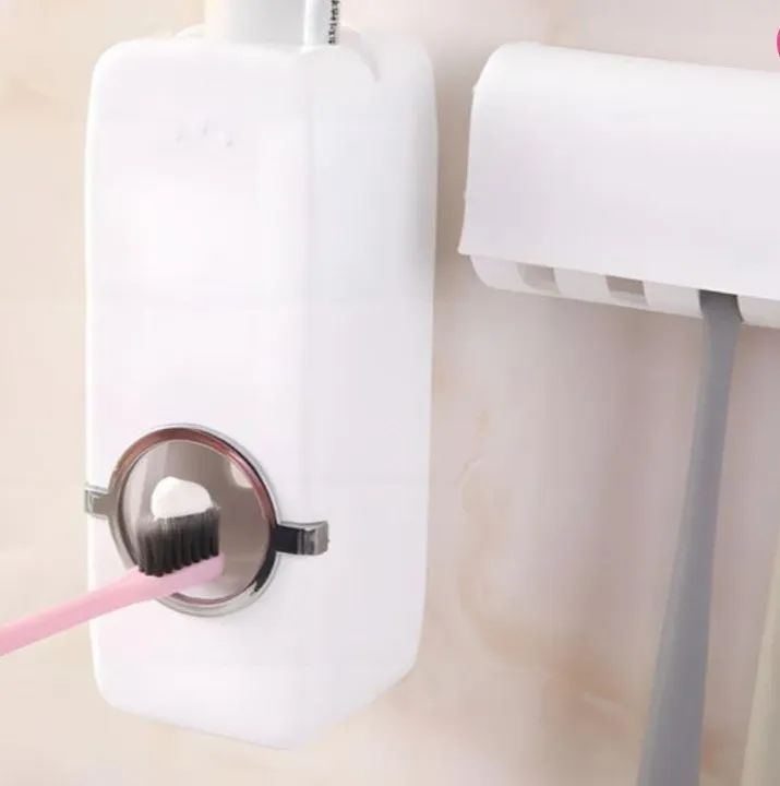 Dispenser Automático de Creme Dental e Suporte de Escovas - Foto 3