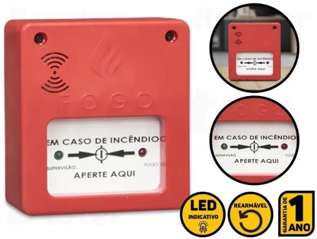 Acionador Manual para Alarme de Incendio