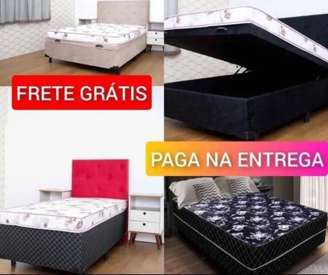 CAMA BAÚ + COLCHÃO D33 ACOPLADO
