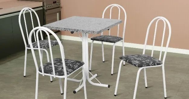 Mesa quadrada tubular 