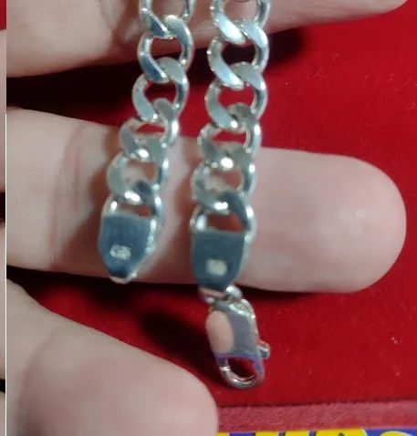Pulseira de Prata12 Gramas 20 Cm 6.60 mm Maciça - Foto 6