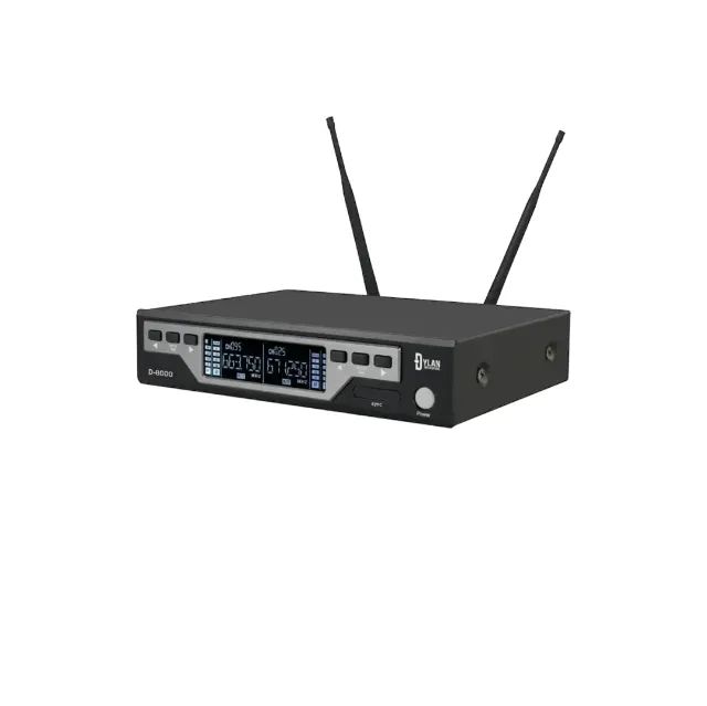 Kit Microfone Sem Fio Uhf Dylan D-8000 S Cor Preto - Foto 2