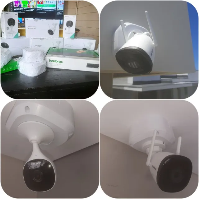 Câmeras wi-fi Intelbras+instalação