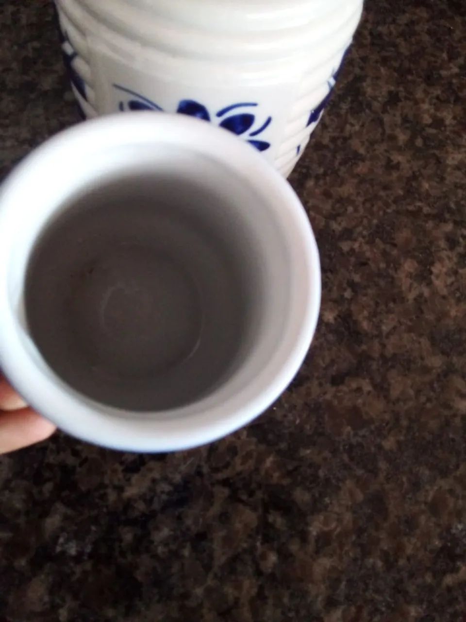 Moringa com caneca porcelana colonial pintada a mão Monte Sião  - Foto 4