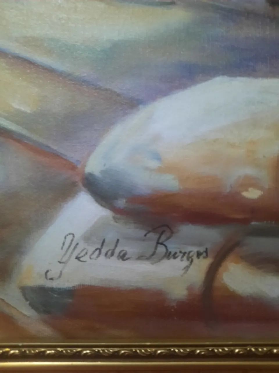 Lote com 5 pinturas - óleo sobre telas  - Foto 4
