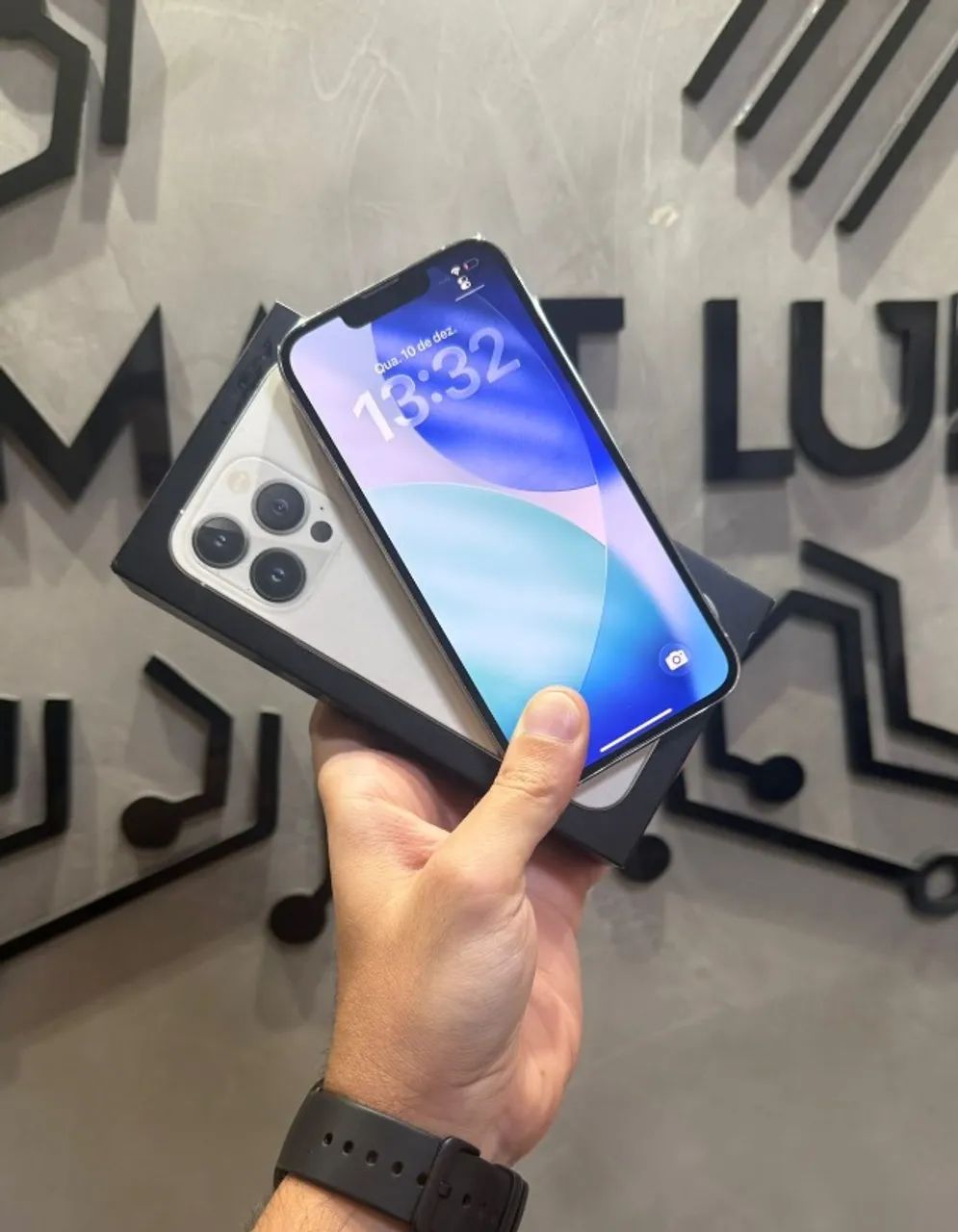 iPhone 13 Pro Silver 128GB (Com caixa) + Nota e 3 meses de