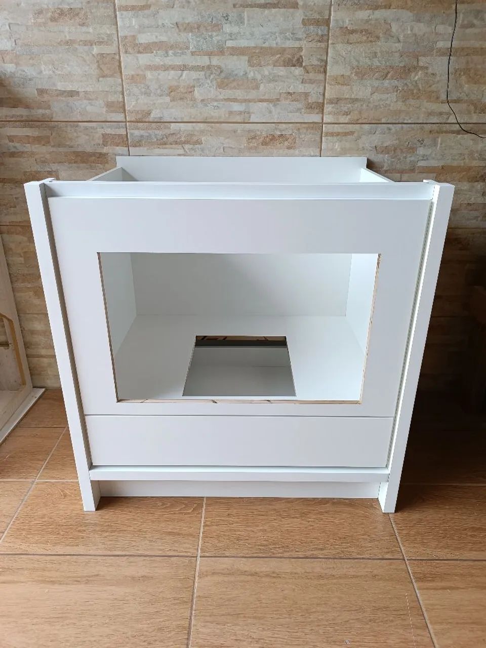 Balcão para Cooktop em MDF branco  - Foto 4