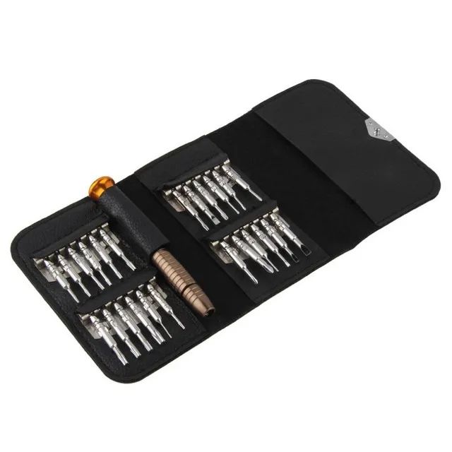 Jogo com 24 Ponteiras Chave de Precisão Iphone, MacBook, Celular, Samsung