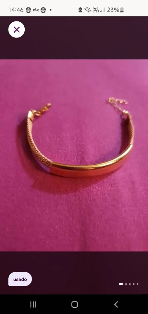 Pulseira capim dourado 