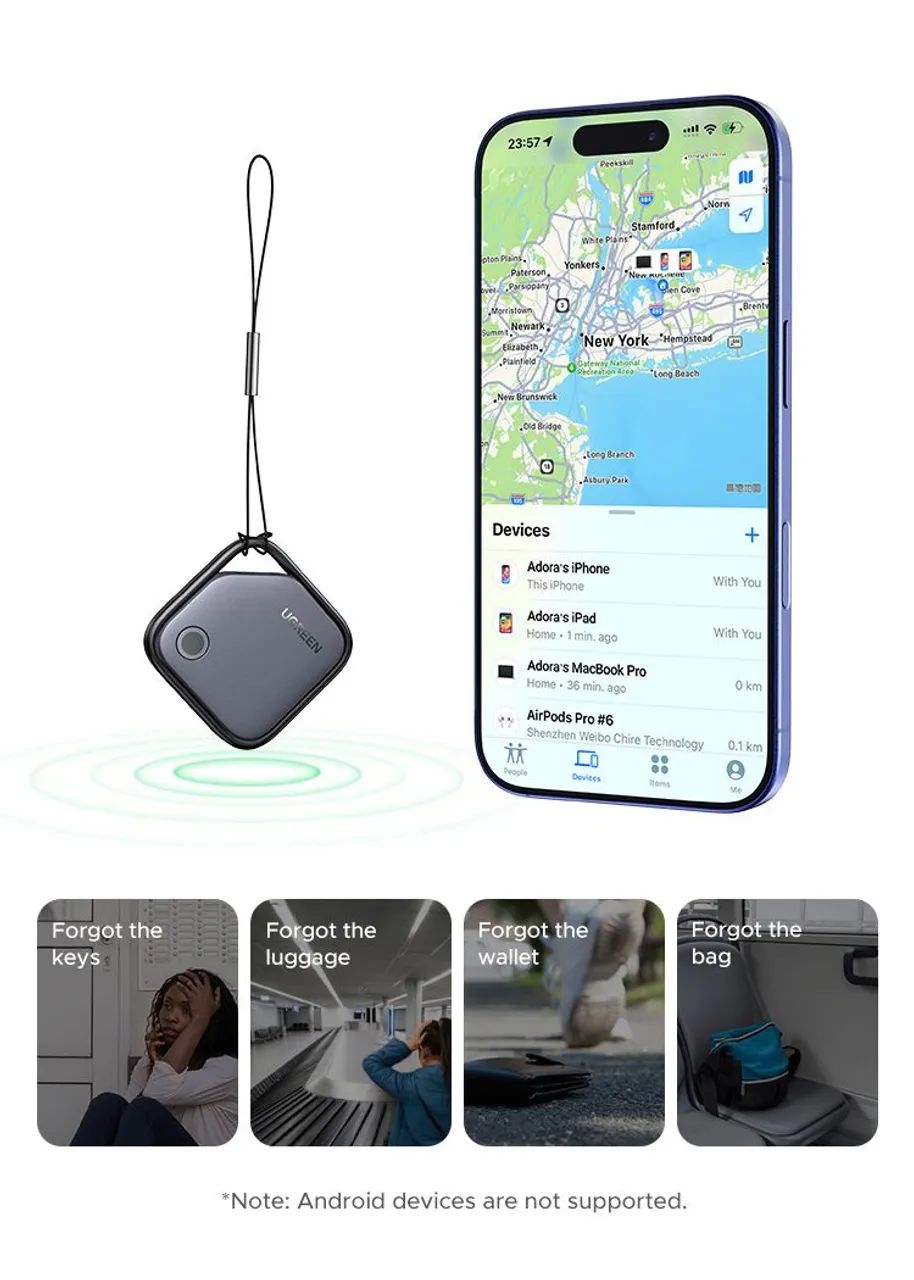 Rastreador Smart Finder Ugreen Finetrack Compatível Com Apple Find My - Foto 2