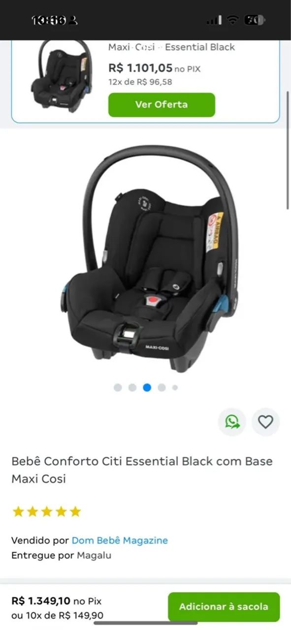Cadeirinha de Bebê - Bebê Conforto Maxi-Cosi - Foto 5