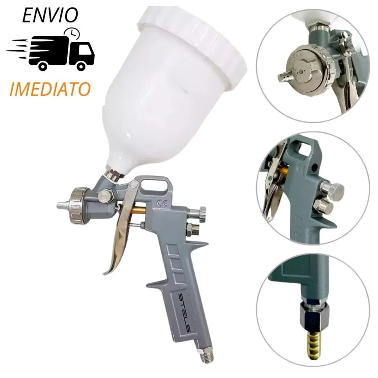 Pistola de Pintura Profissional - 600ml - Foto 3