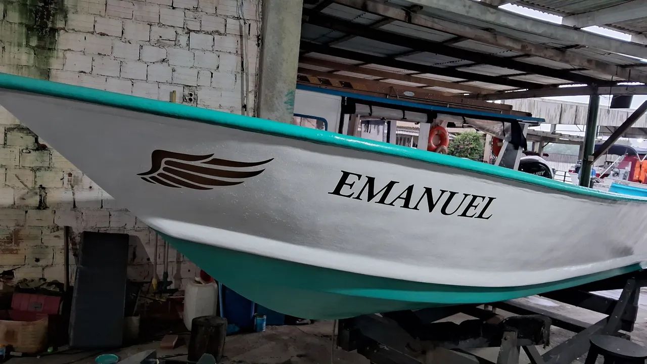 Voadeira fibra borda alta 40hp yamaha  - Foto 5