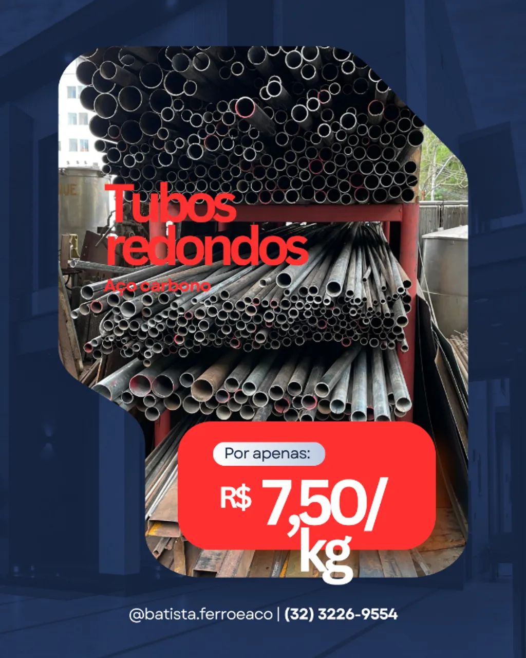 Tubos redondos de aço carbono