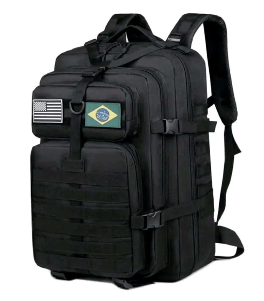 Mochila Tática Militar Reforçada 50L Preta