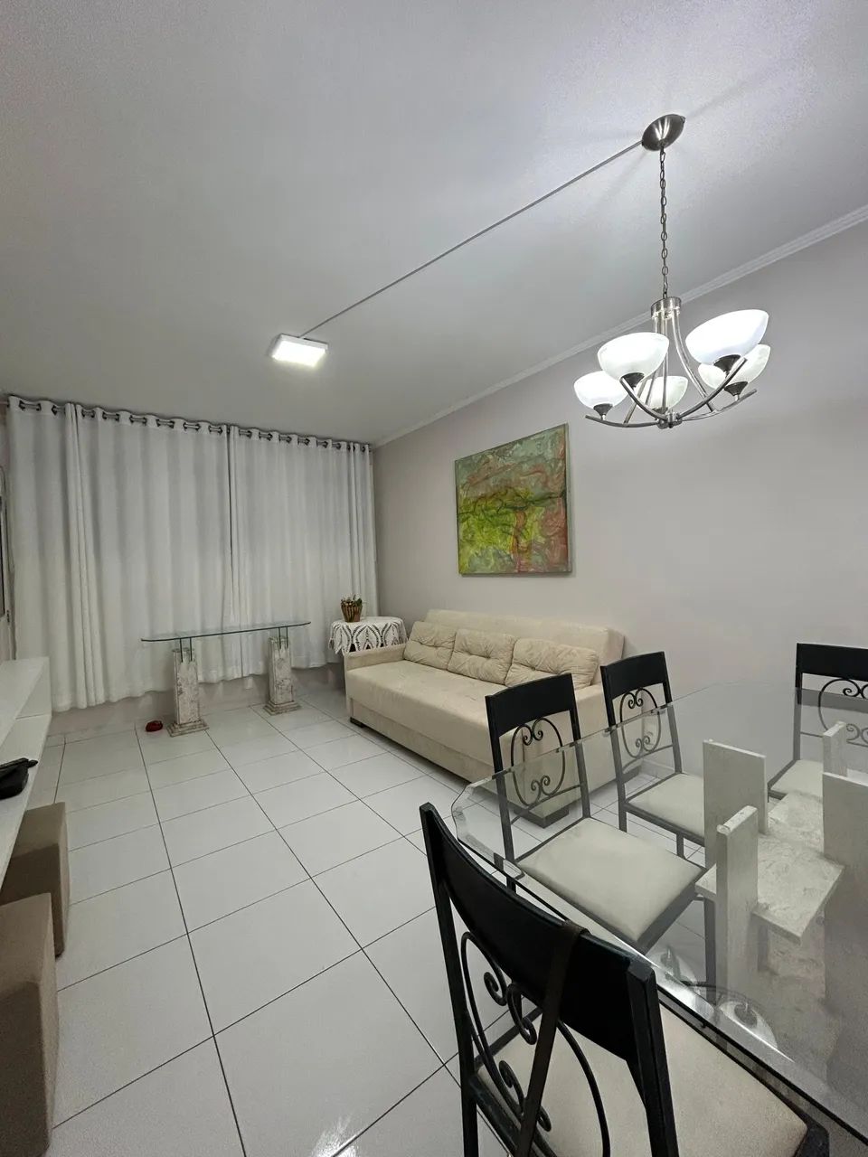 Apartamento frente a praia mobiliado com 1 quarto varanda vista praia em Gonzaga - Santos  - Foto 4