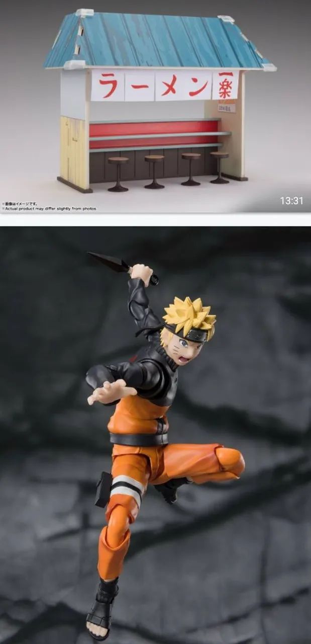 Kit Sh Figuarts Ichiraku Ramen Set + Naruto Uzumaki (The Jinchuuriki Entrusted With Hope)