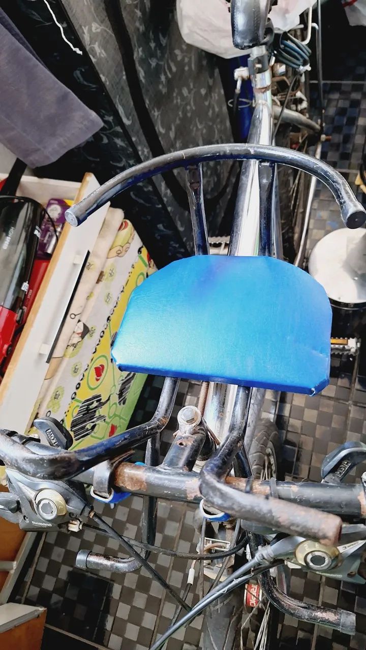 Assento Infantil em Metal com Almofada Azul - Foto 5