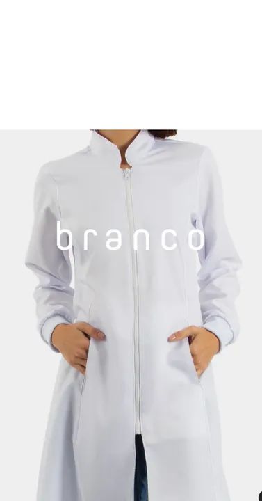 Jaleco Off White tam PP - Foto 2