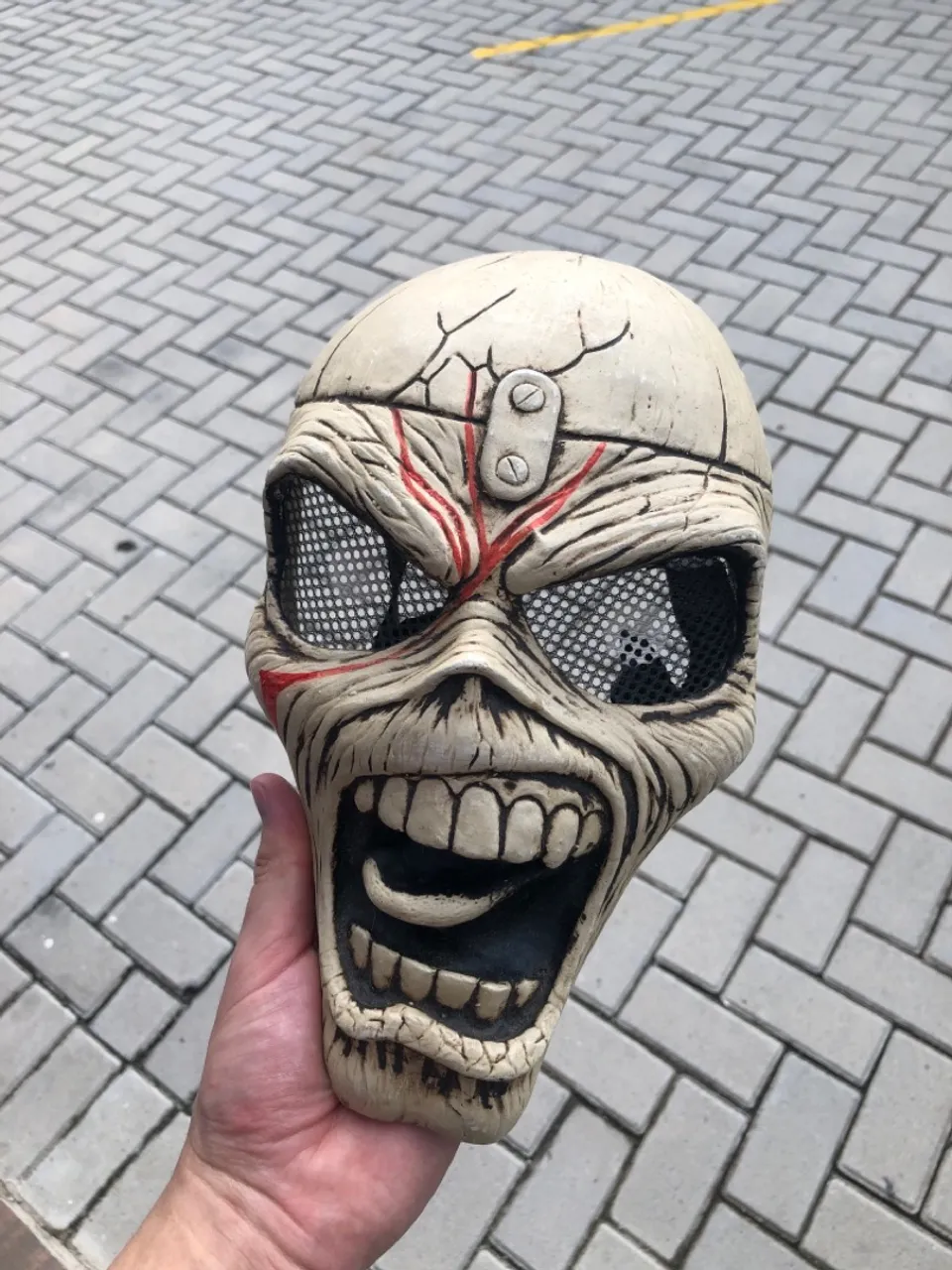 Máscara ceramica Eddie Iron Maiden - Material Rígido