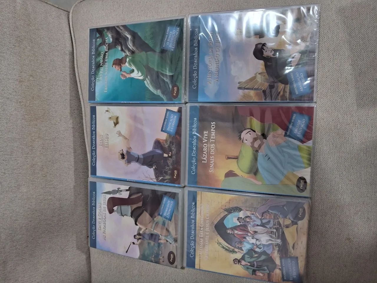 Coleção em dvds Dezenho biblico 18 dvds