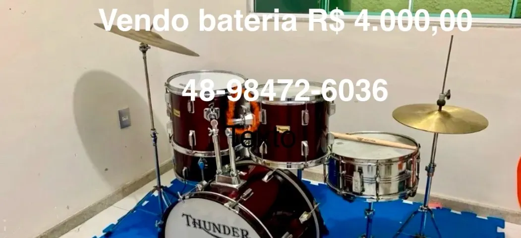 Bateria conservada pouco usada 